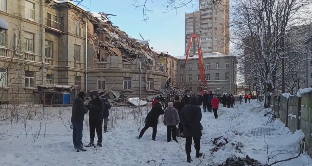    Фото: стоп-кадр видео из телеграм-канала «SOS СПб Снос»