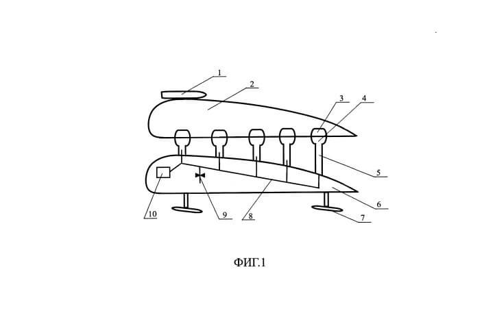   Концепт крепления сверхзвукового пассажирского самолёта к самолёту-носителю