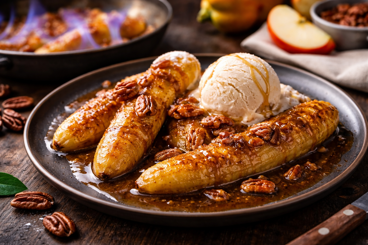 Банановое фламбе