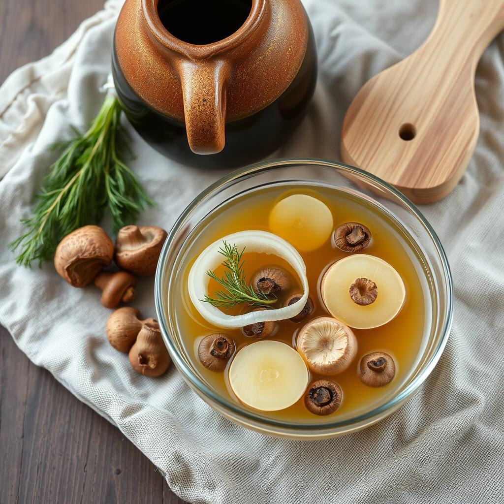 Поливка на сушёных грибах