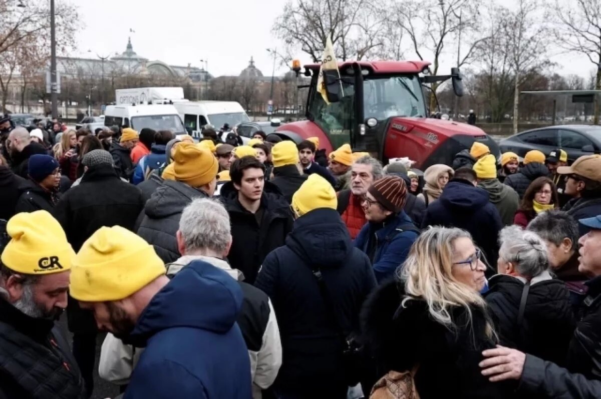    Сотни фермеров Франции протестуют в Париже против соглашения с МЕРКОСУР