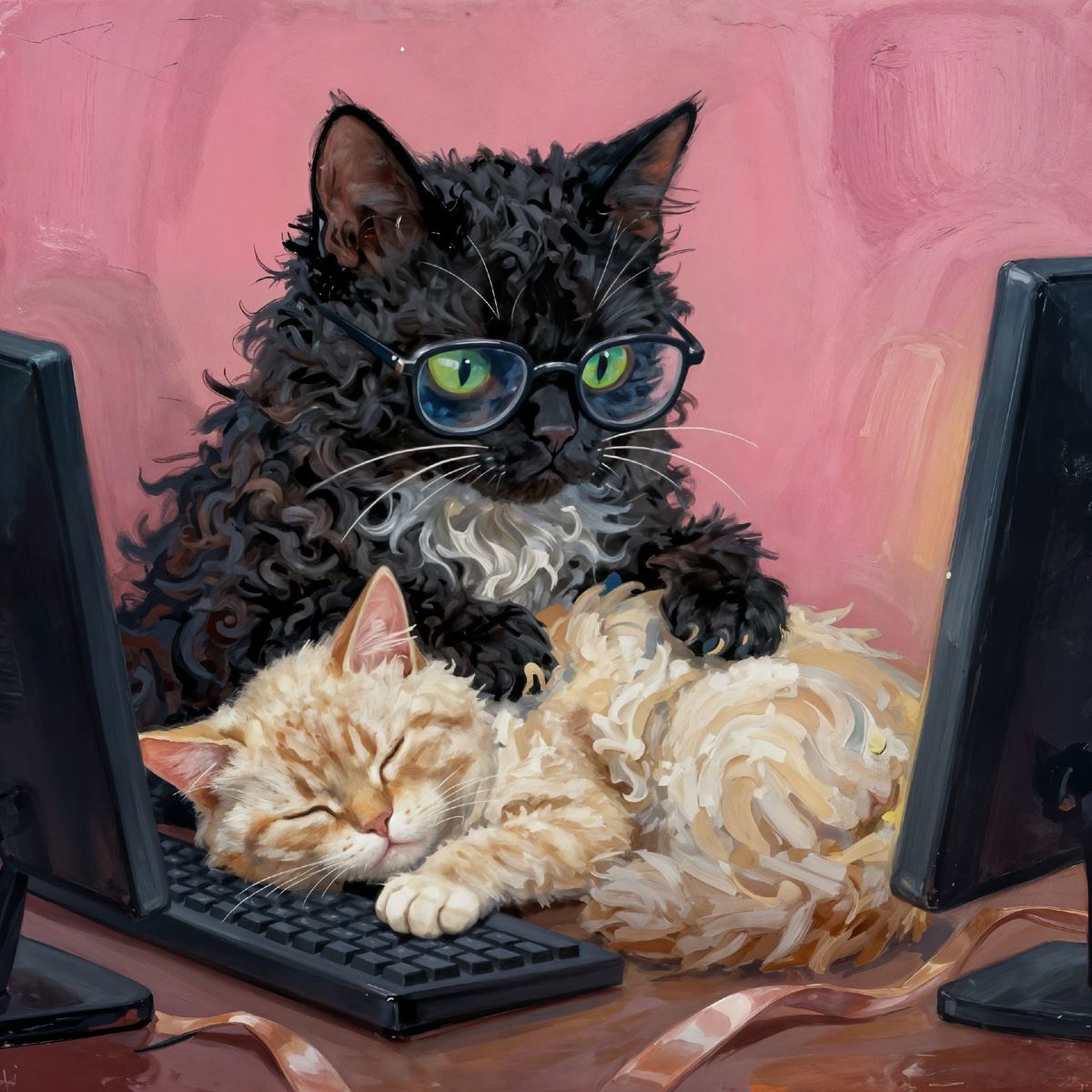 Коты писатели.