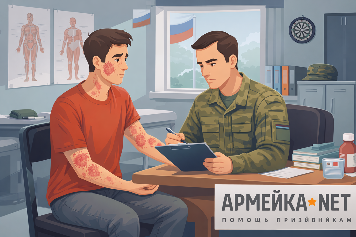 Возьмут ли в армию с псориазом?