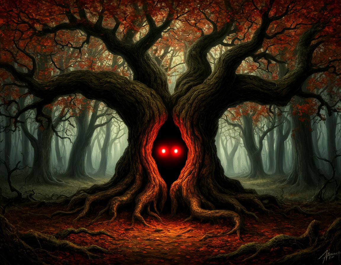 Тайна албанского леса (изображение, сгенерированное нейросетью).