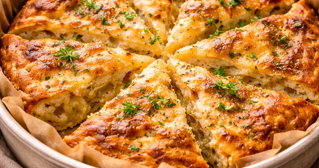 Ленивый пирог из лаваша с сыром и яйцом: гости думают, что это тесто, а вы потратили 10 минут