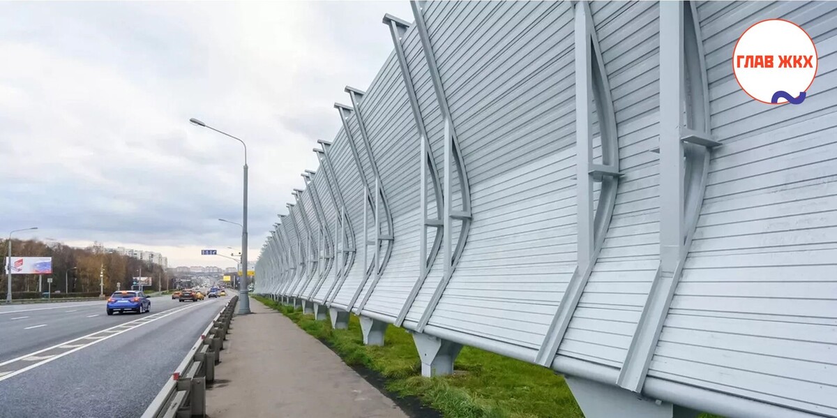В 2024 году в Москве заменили свыше 4 тыс. кв. м шумозащитных экранов
