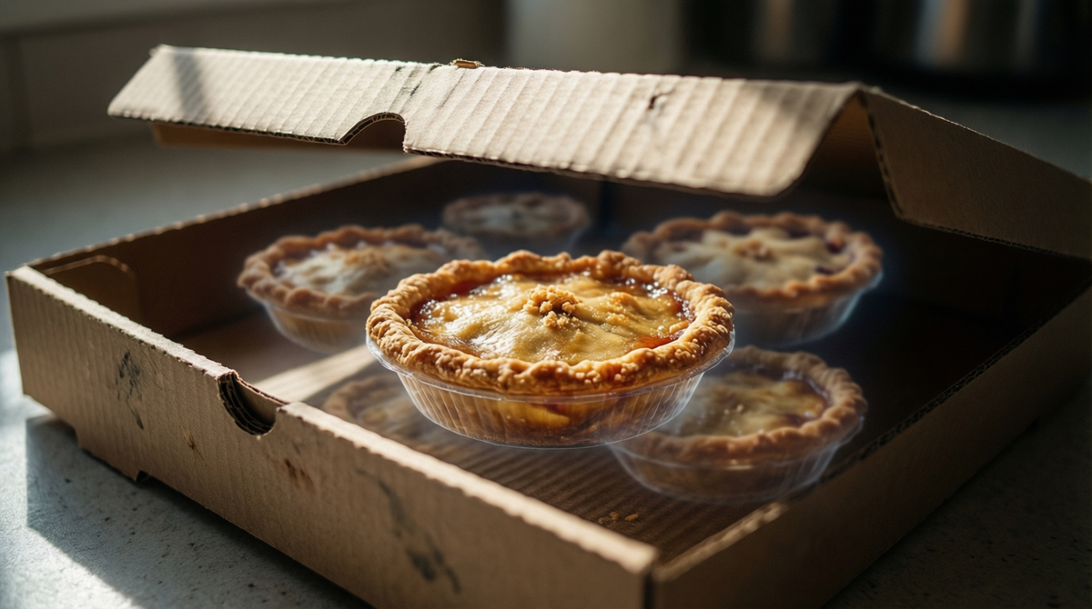 Пока коробка закрыта, внутри — все пироги сразу. Так же и частица до измерения: она во всех состояниях одновременно. Это суперпозиция.