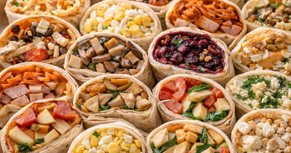 Рулетики из лаваша с начинкой: сразу 15 разных вариантов начинок за 10 минут!