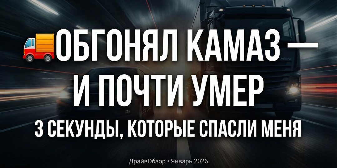🚚 «Обгонял “КамАЗ” — и чуть не влетел лоб в лоб. Когда обгон становится смертельным?»