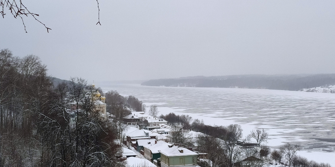 Плес. Зима. Пустые улицы и красота города