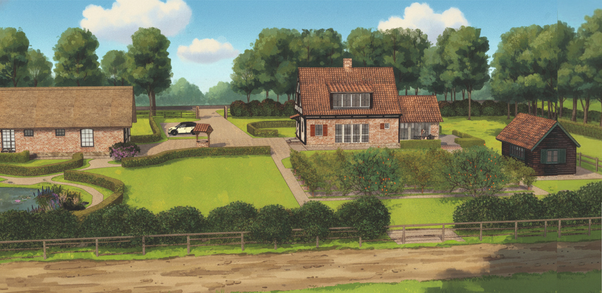 Общий вид в стиле Миядзаки.