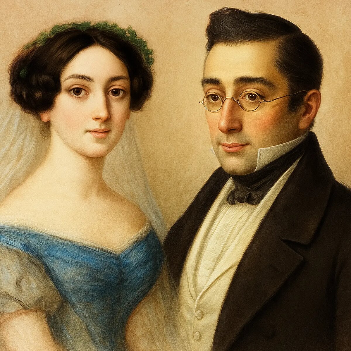 Нина Чавчавадзе и Александр Грибоедов. Источник: eva.ru