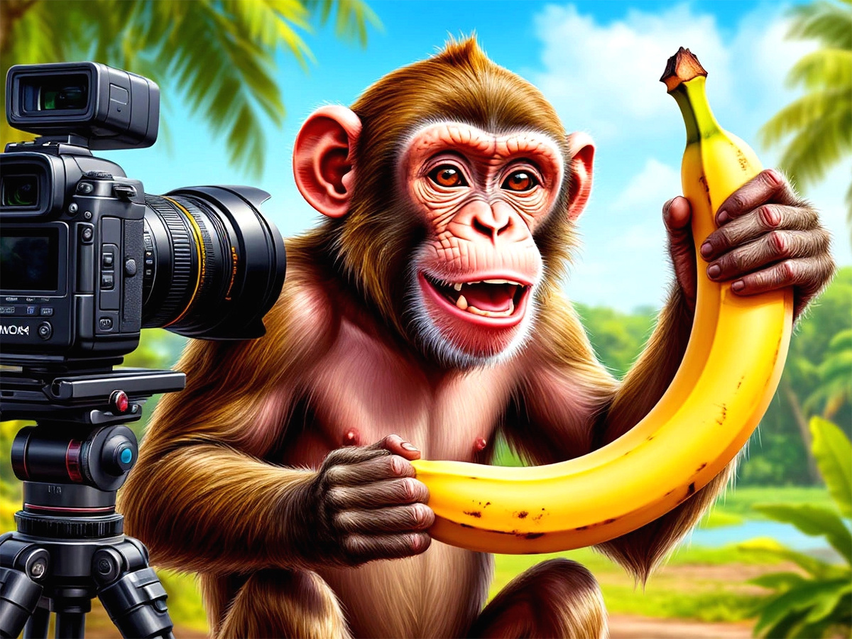 Первый клип проекта Маланхит, - «Обезьяна и банан»