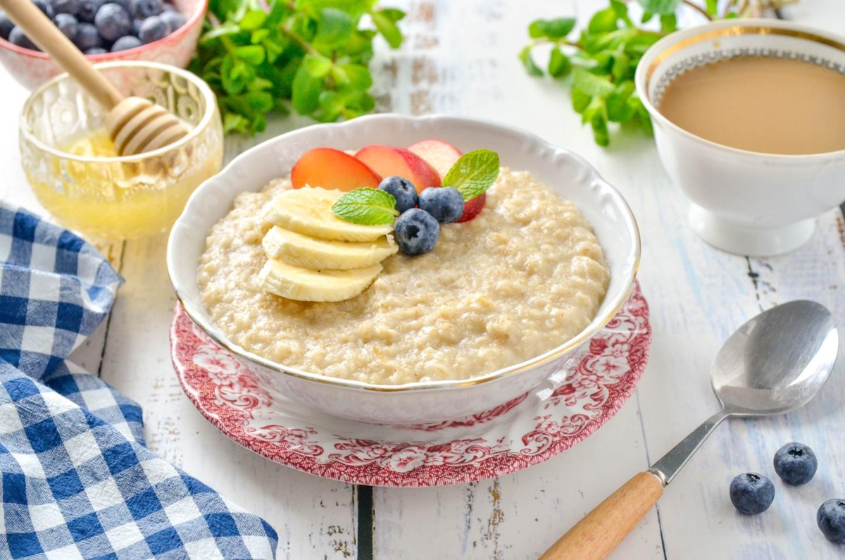 Готовим овсяную кашу в микроволновке на молоке