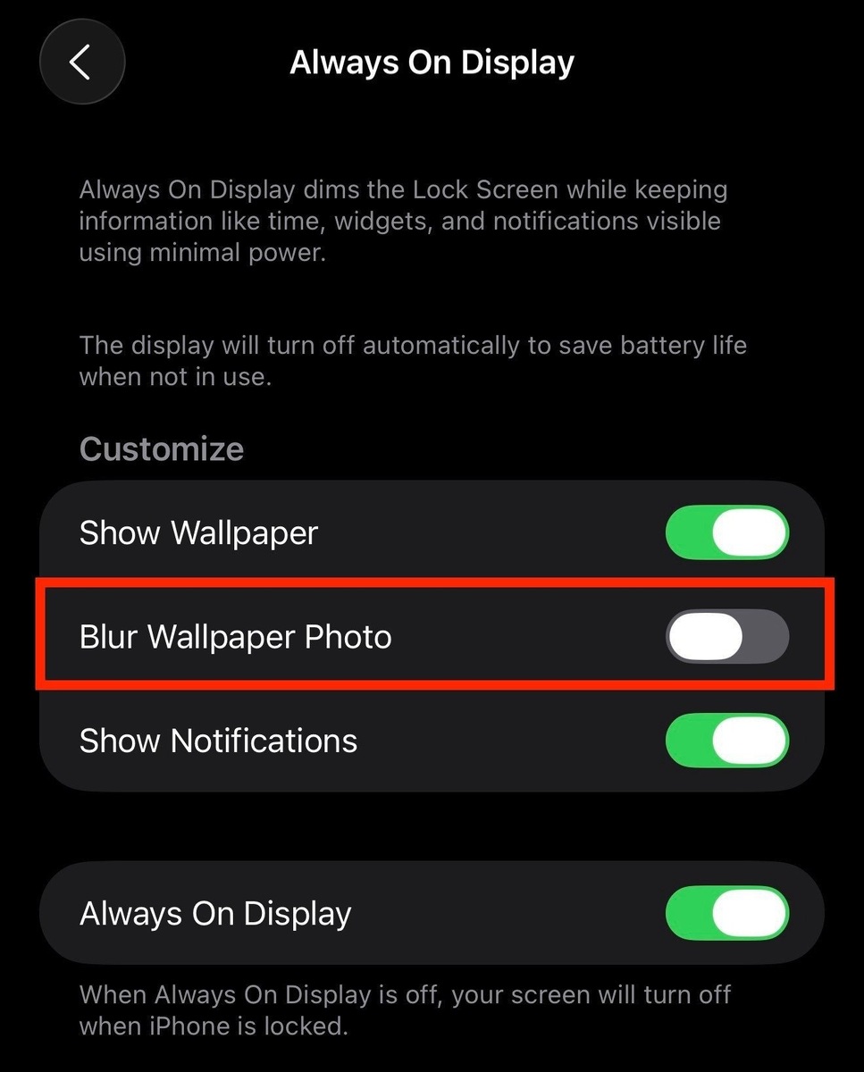    Отключите этот тумблер и избавитесь от размытия. Изображение: 9to5mac.com