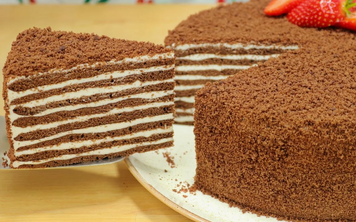 Шоколадный медовик