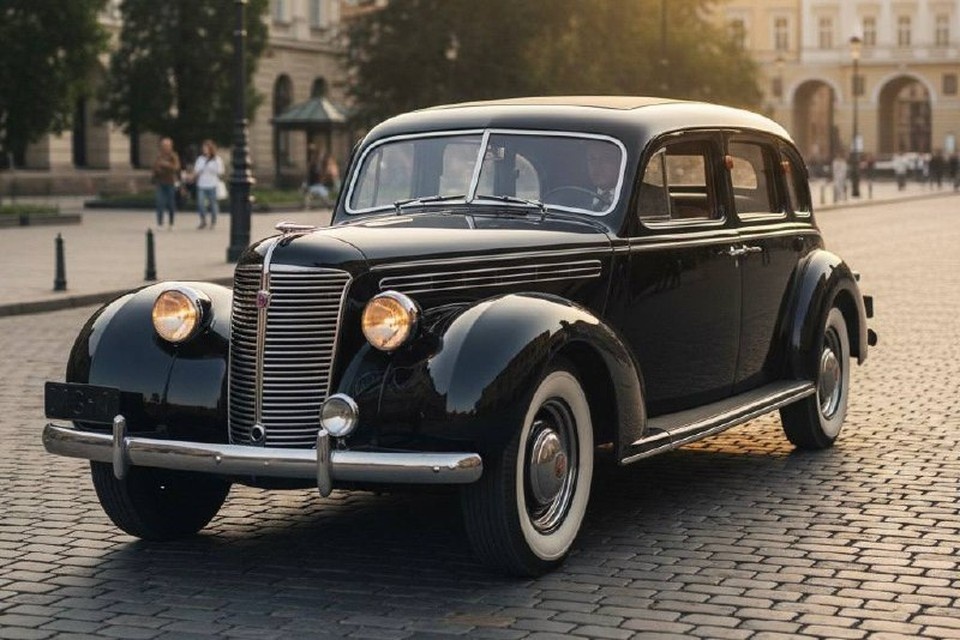    В Новосибирске продают редкий ЗИС-101 1940 года выпуска за 95 миллионов рублей. Фото: Анна ШВЕЦОВА / Нейросеть