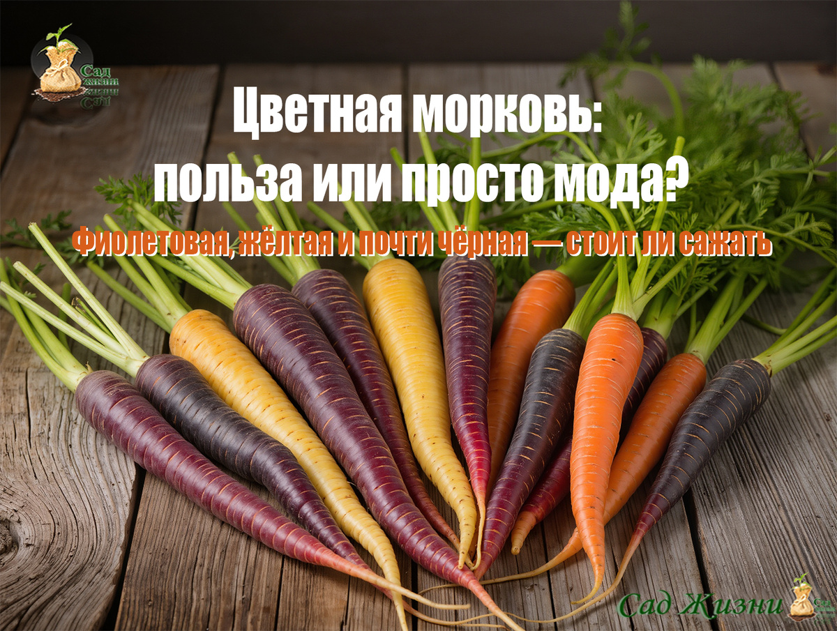 Зачем сажать фиолетовую морковь, если есть обычная?