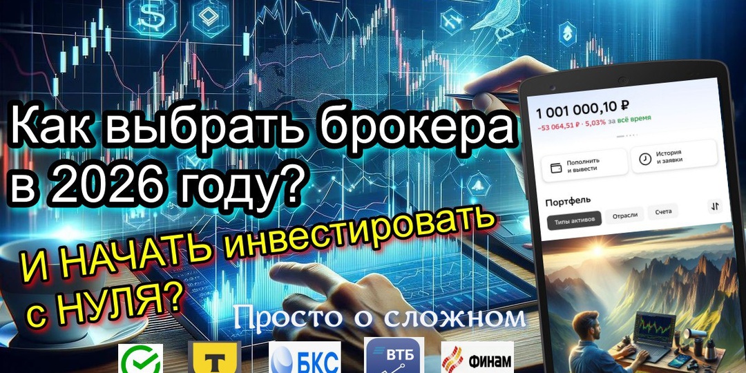 Как выбрать брокера для инвестирования или ТОП-5 брокеров РФ в 2026 году