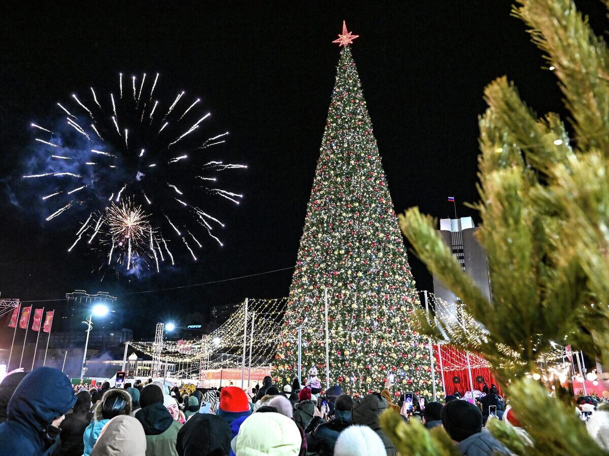    Празднование Нового года в городах России | © РИА Новости / Виталий Аньков