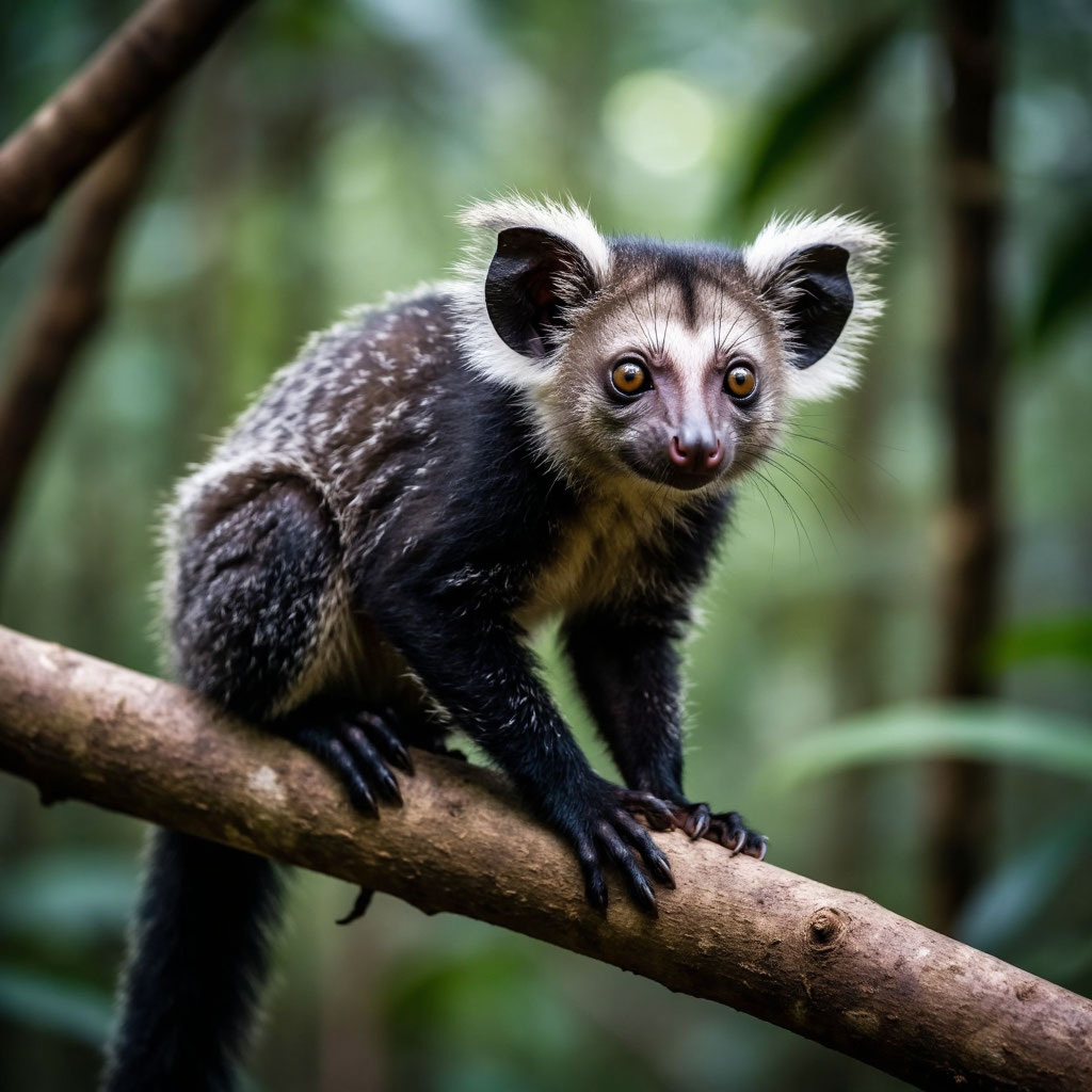 Ай ай в своей среде обитания