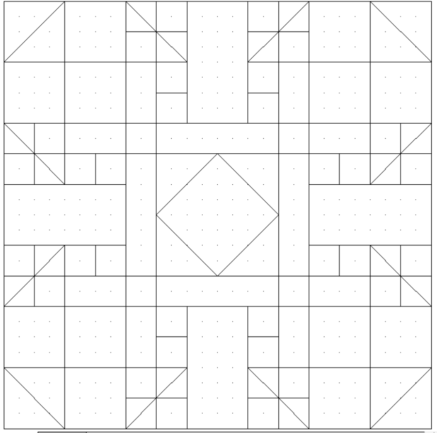 Сетка блока №17 проекта "Мерцающие снежинки"