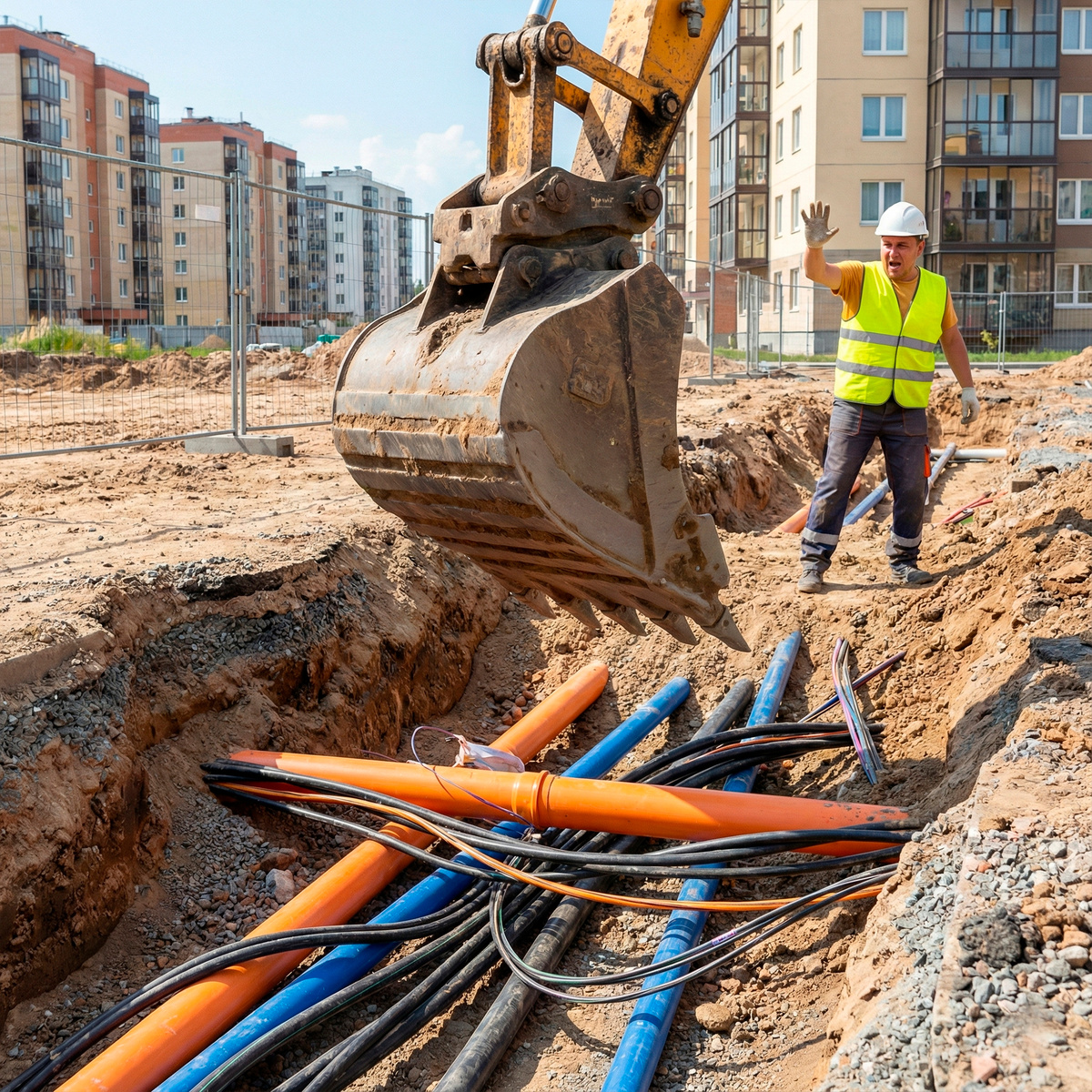 Подземный лабиринт коммуникаций