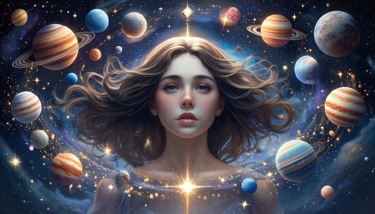 Астрология. Иллюстрация сгенерирована нейросетью