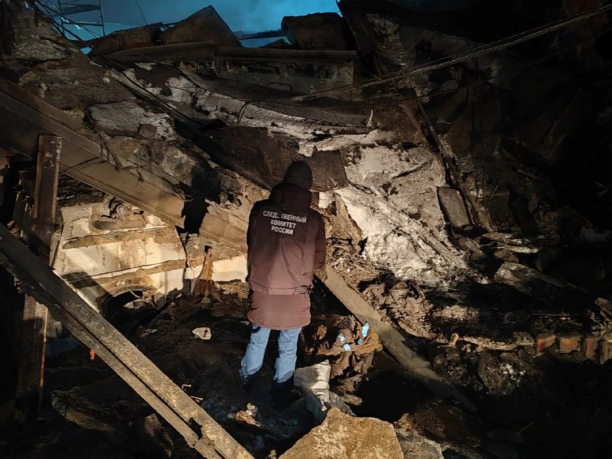     В результате взрыва разрушилось здание котельной