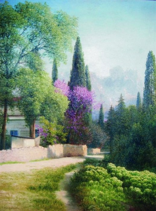 Весна в Крыму Вид на Ай Петри