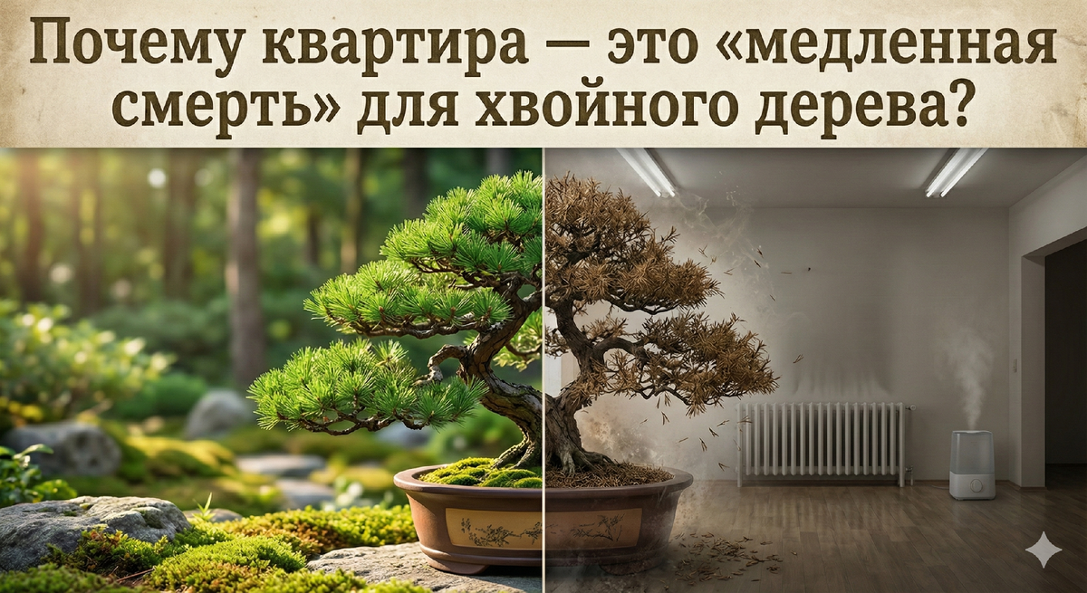 Почему квартира — это «медленная смерть» для хвойного дерева?