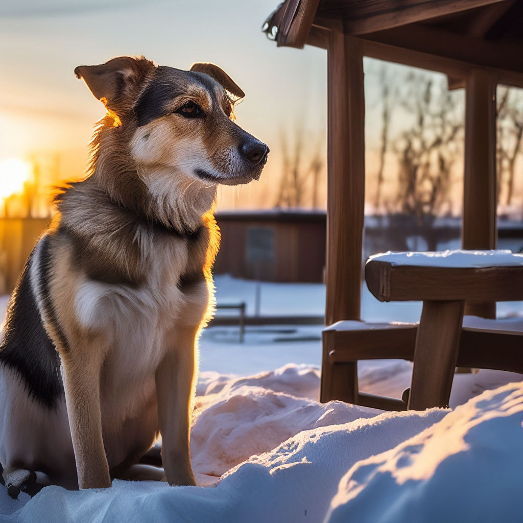 Собака на улице