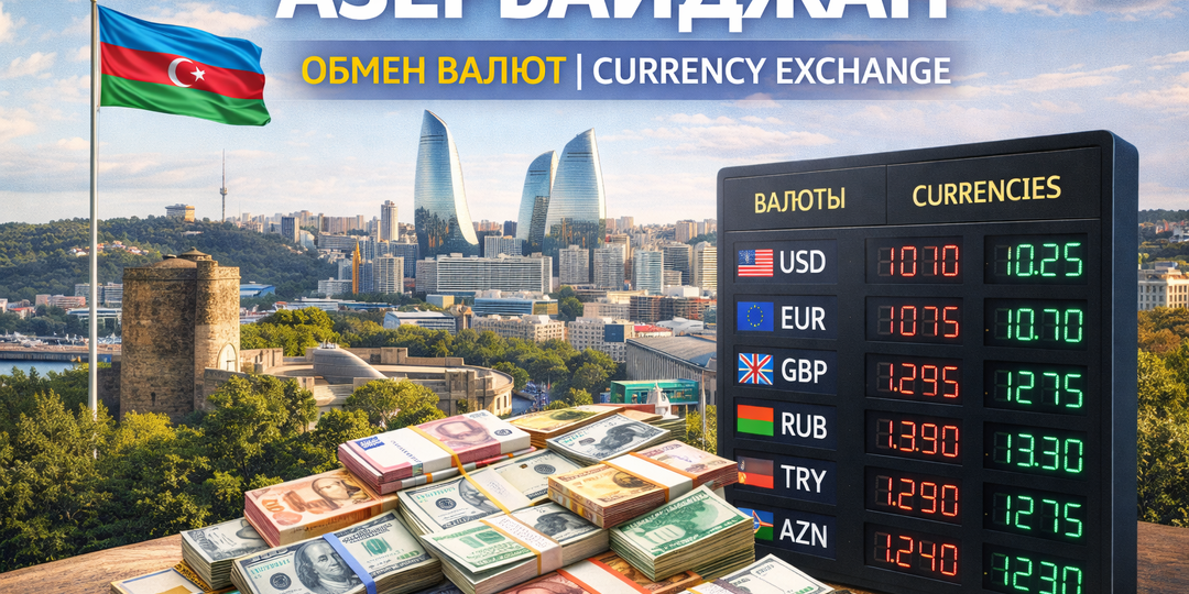 С какой валютой выгоднее ехать в Азербайджан, расчет и сравнение. но точно не с рублями