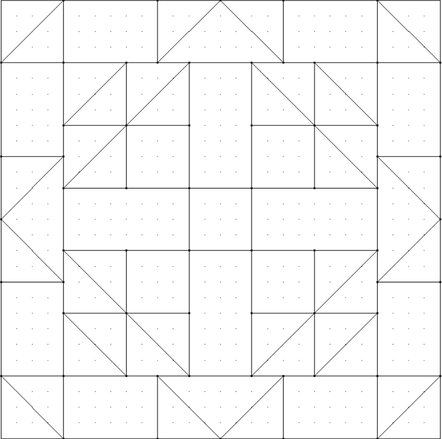 Сетка блока №18 проекта "Мерцающие снежинки"