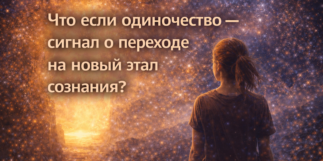 Что если одиночество — сигнал о переходе на новый этап сознания?