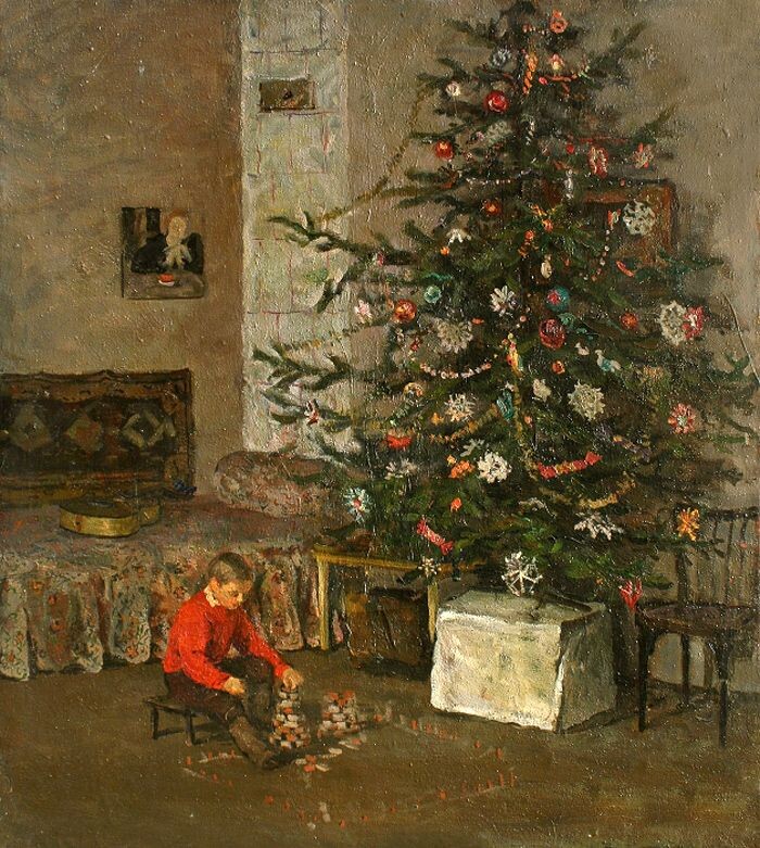 Ирина Попова «Миша под елкой», 1953 год