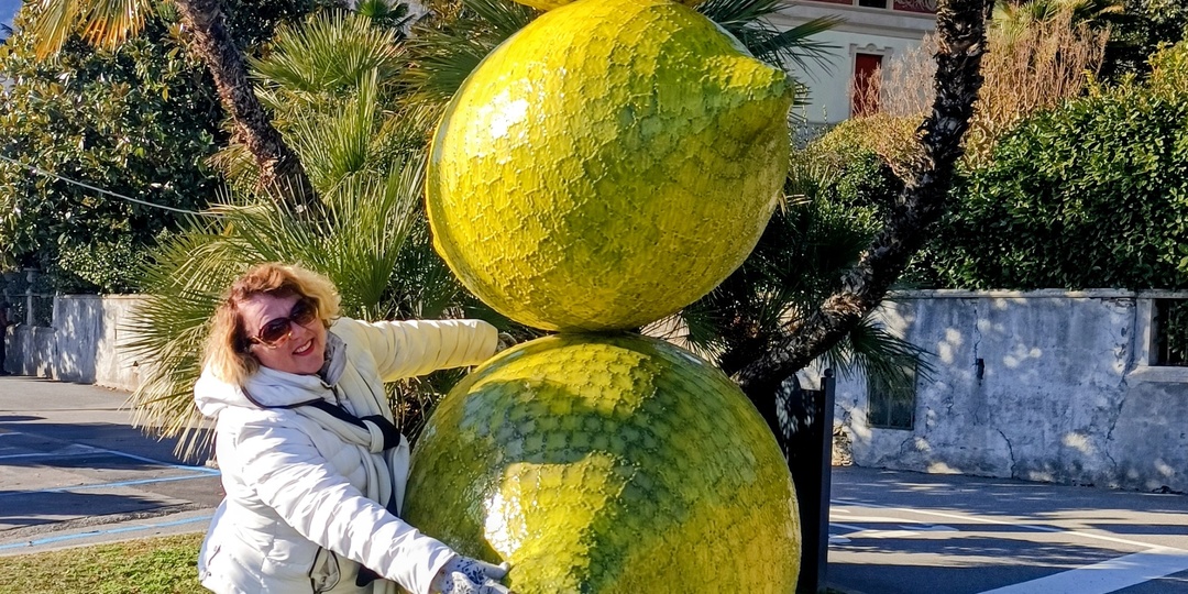 Ривьера Cannero с агавами и пальмами