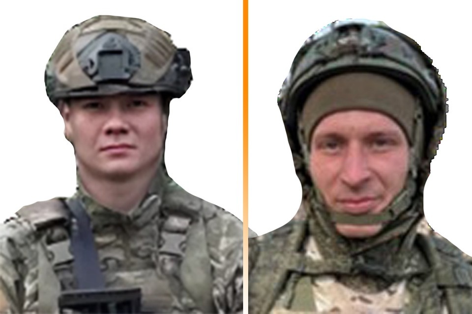    Младший сержант Сабиржан Асамбаев и Рядовой Михаил Степанец