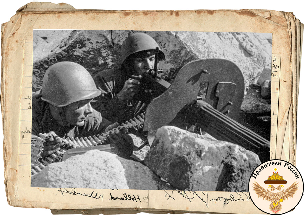 Бойцы РККА держат фронт в Муста-Тунтури