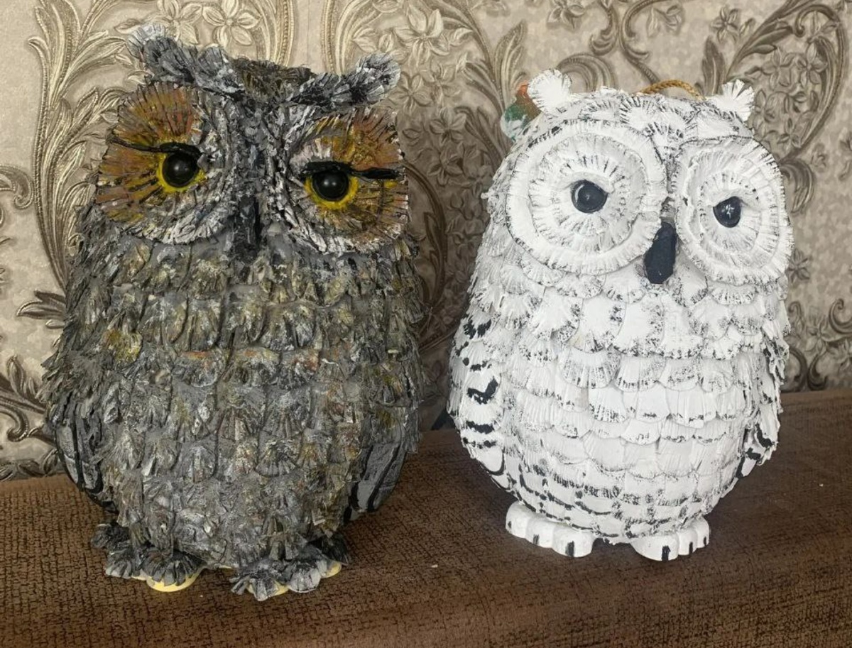Глядя на этих сов, сложно догадаться, что они были когда-то упаковкой для куриных яиц