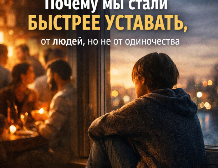 Почему мы стали быстрее уставать от людей, но не от одиночества