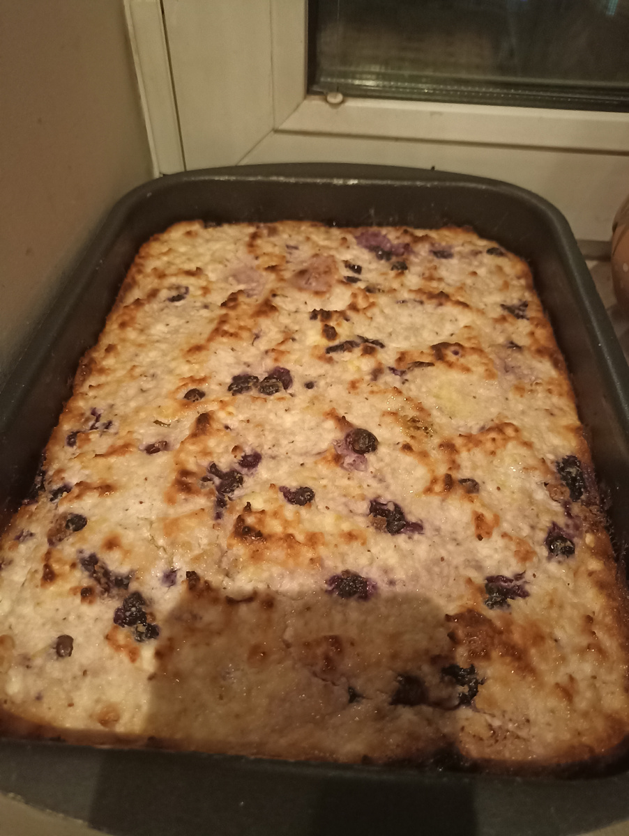 В этот раз готовила с голубикой