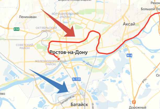 Синим указанр на ту самую неправильную "рогатку"