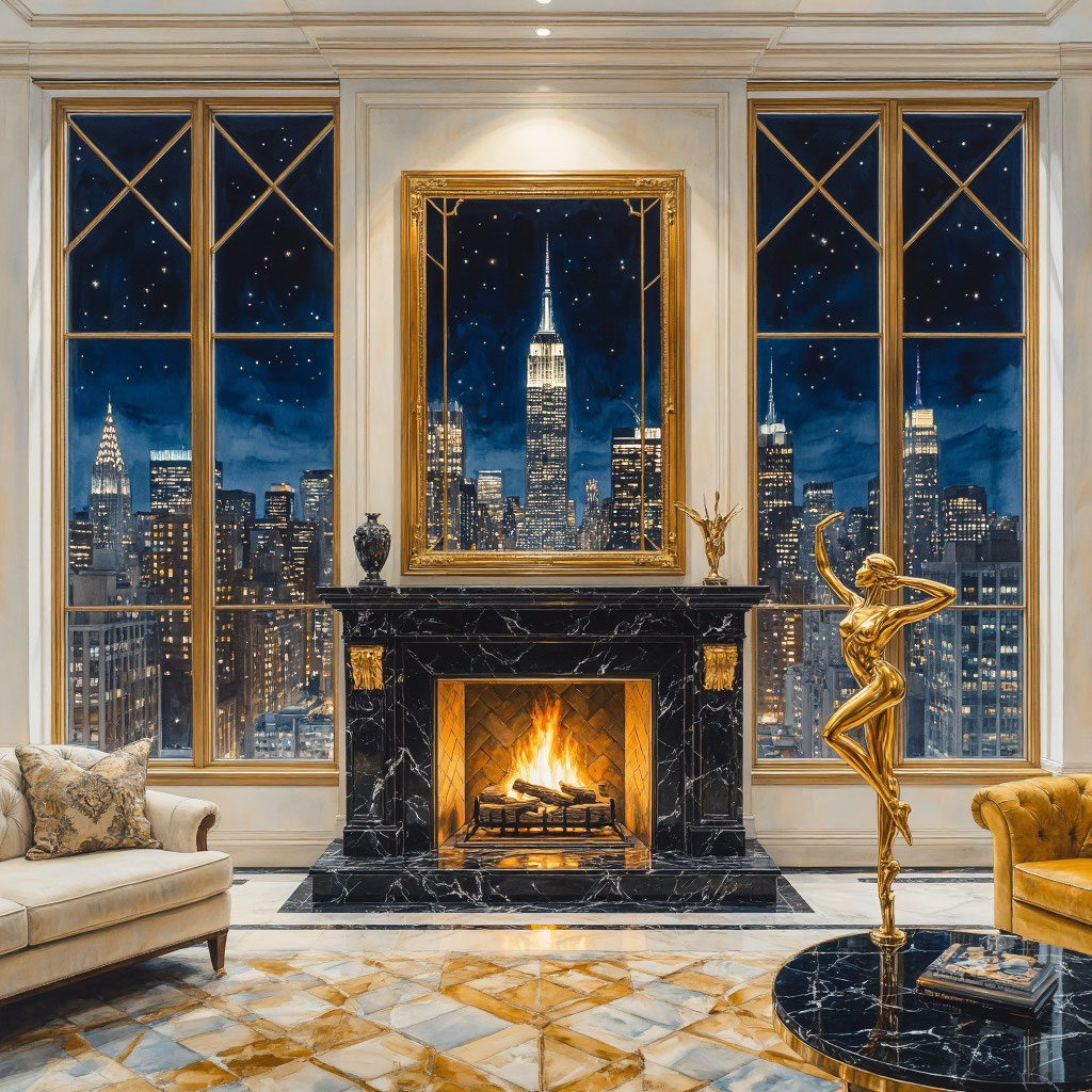 Авторский ремонт в стиле Ар-деко