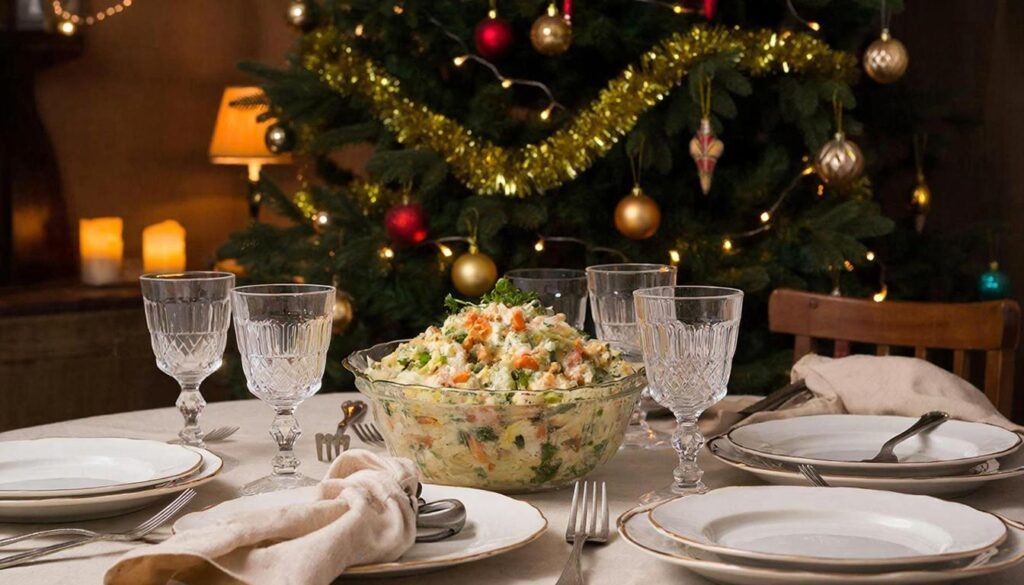     Праздничные блюда не обязательно должны стать камнем для организма. Фото: Gigachat.