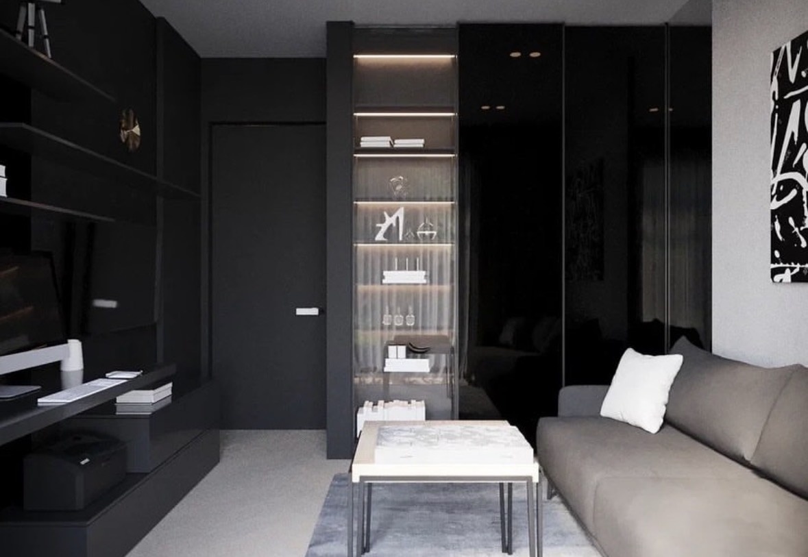 Кабинет в темном варианте