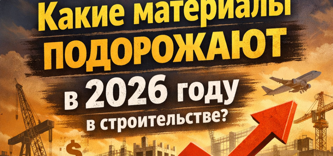 Какие материалы подорожают в 2026 году в строительстве