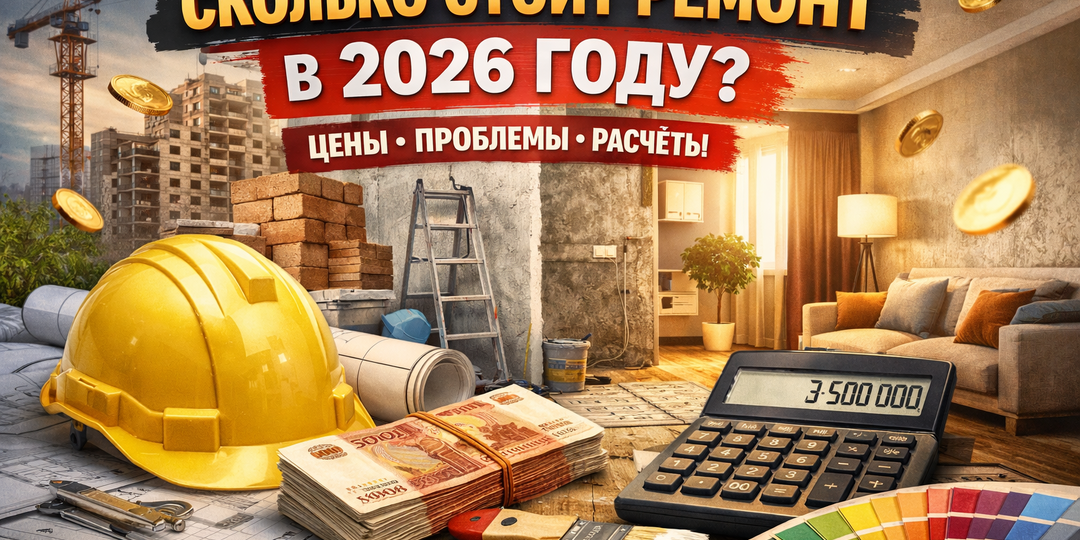 Сколько стоит сделать ремонт в 2026 году: реальные бюджеты, ошибки и цифры без иллюзий