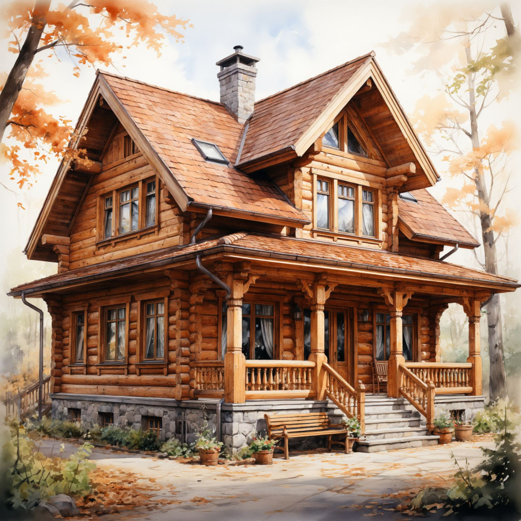 Сруб из бруса на Сахалине