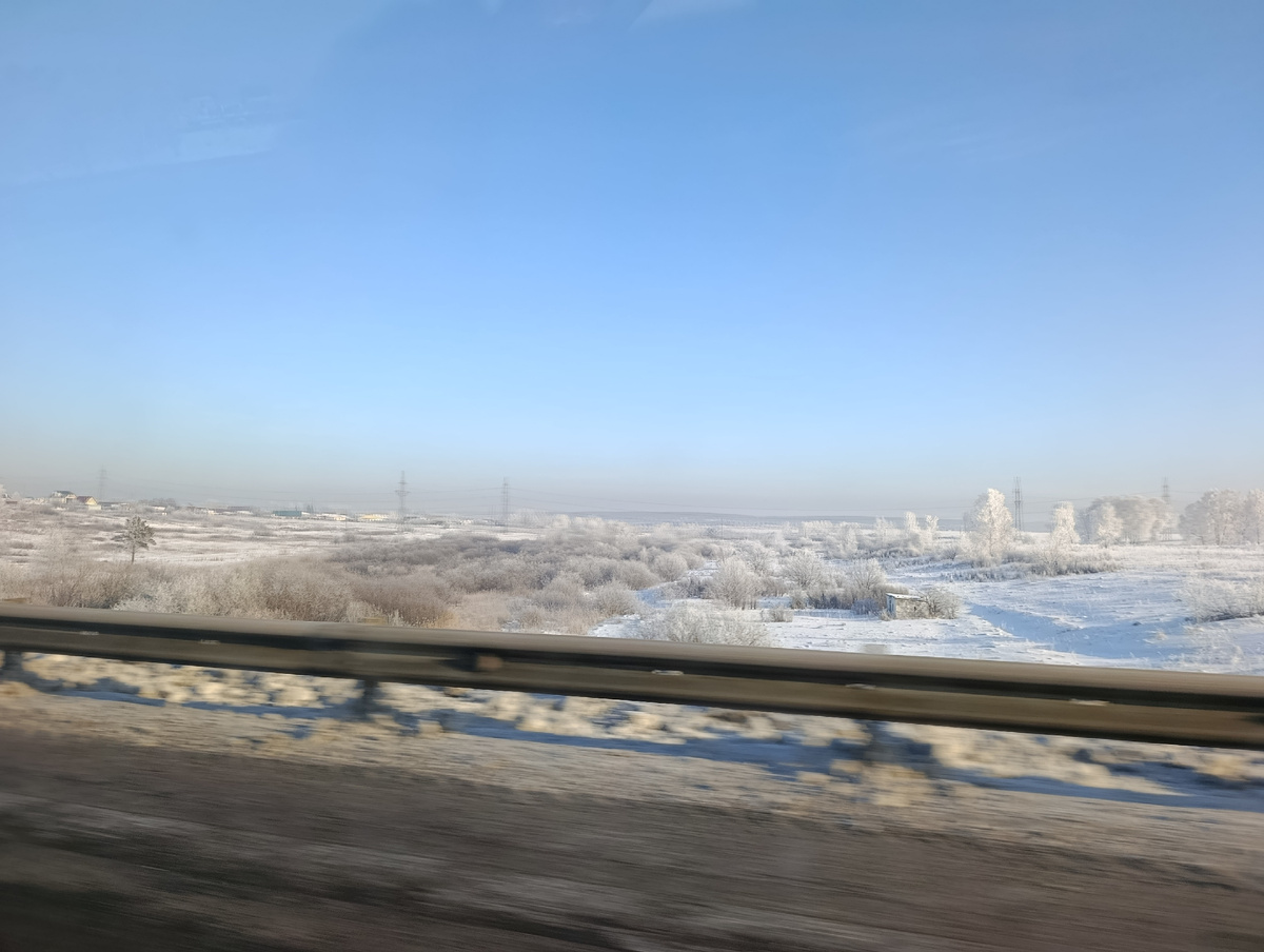 Красивая дорога Новосибирск - Новокузнецк 